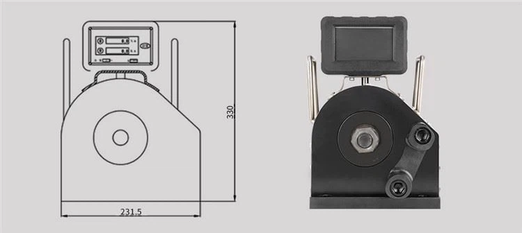 Electric Tension &Torque Calibrator PN-85 Line Drawing